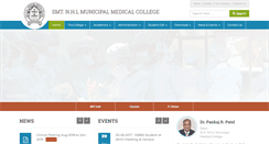 Desktop Screenshot of nhlmmc.edu.in